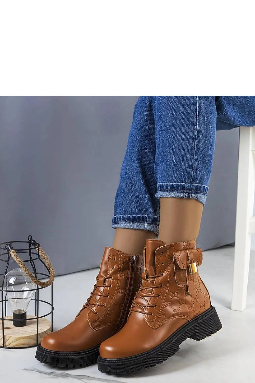 Brown insulated trapper boots