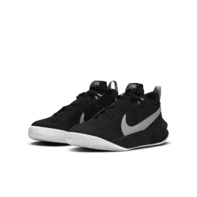 Nike Team Hustle D 10 Big Kids' Basketball Shoes - Black/Silver