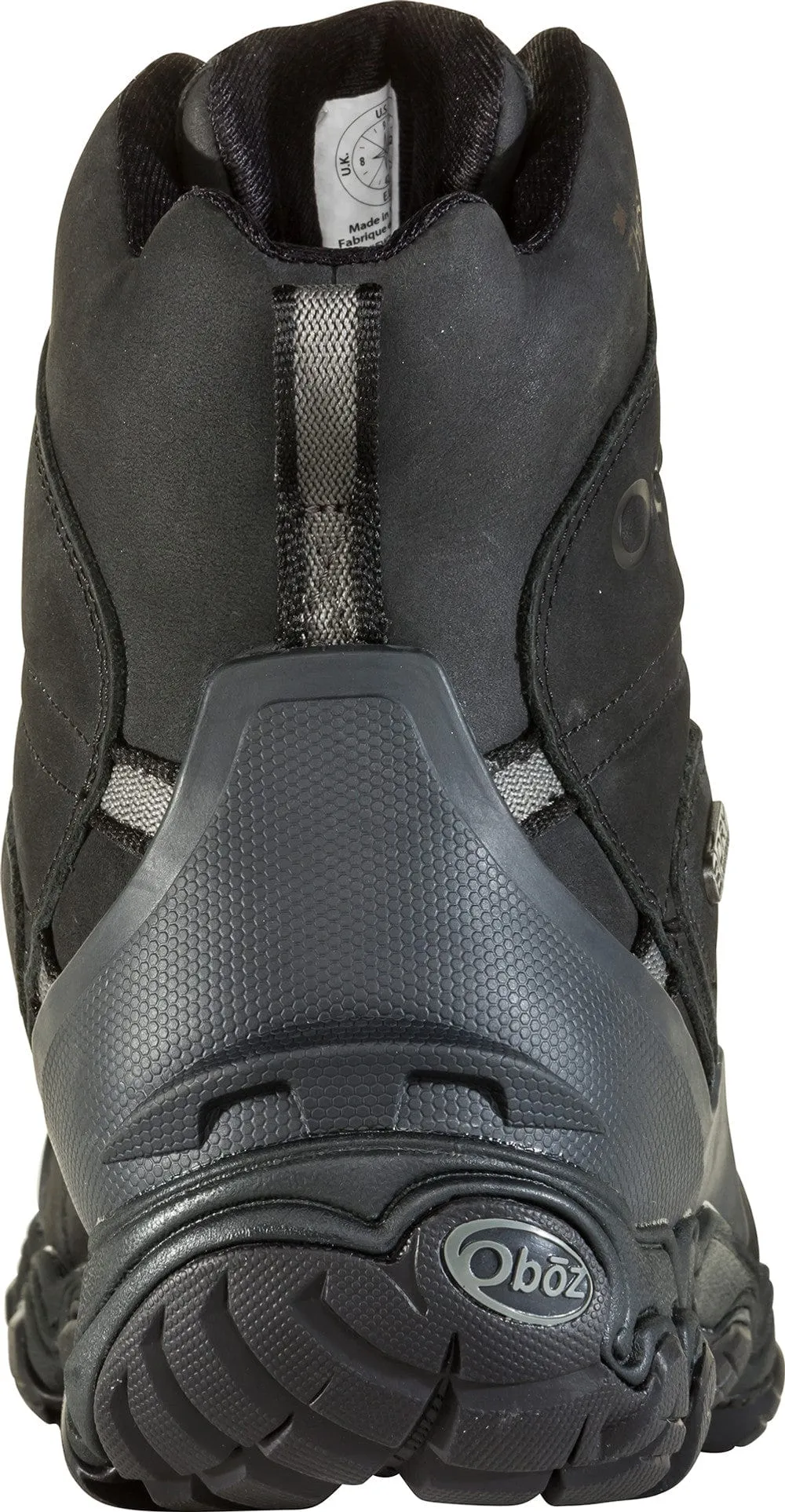 Oboz Men's Bridger 8" Insulated Waterproof Hiking Boots- Midnight Black
